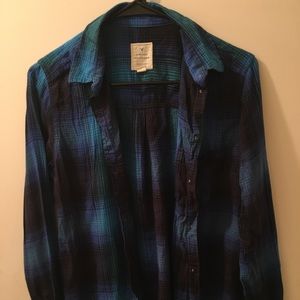 American Eagle plaid “Flannel” women’s size XS
